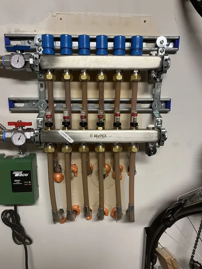 Plumber performing Gas Leak Detection at a residential property in Wedgefield